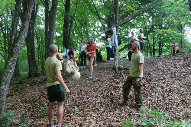 Максим Репецкий проводит мастер-класс по туристской подготовке Максим Репецкий проводит мастер-класс по туристской подготовке