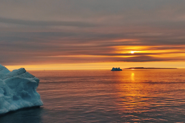 Полярный день в Арктике
