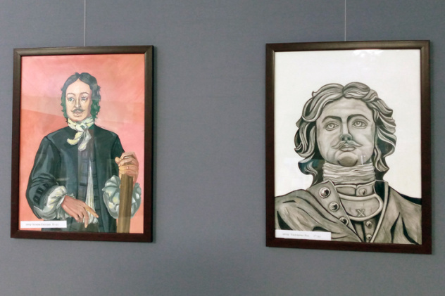 Портреты Петра I, выполнены Беляевой С и Уксуменко Я. Портреты Петра I, выполнены Беляевой С и Уксуменко Я.