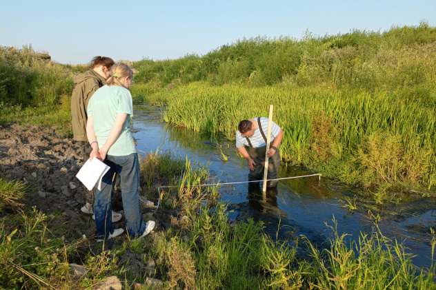 Построение профиля реки