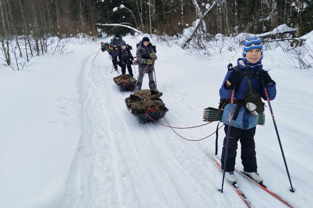 На лыжном маршруте