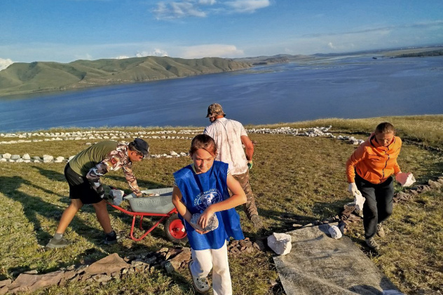 Выкладка геоглифа Выкладка геоглифа