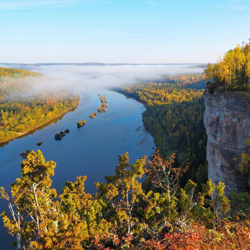 Вид с Камня Ветлан на Реку Вишеру Вид с Камня Ветлан на Реку Вишеру