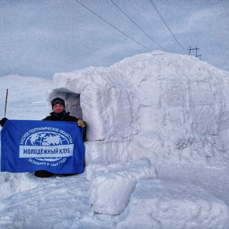 На Саянском перевале построили иглу  