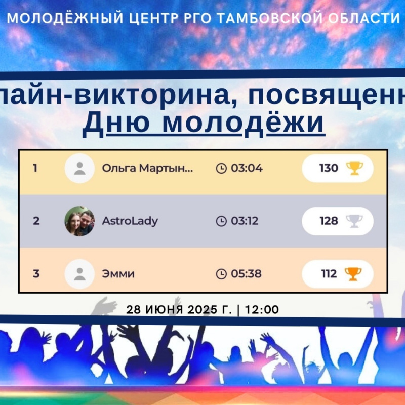 Поздравляем с Днем молодежи