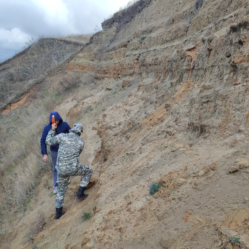 Зачистка нижнего горизонта Зачистка нижнего горизонта