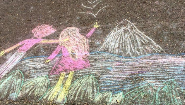 Конкурс рисунка на асфальте