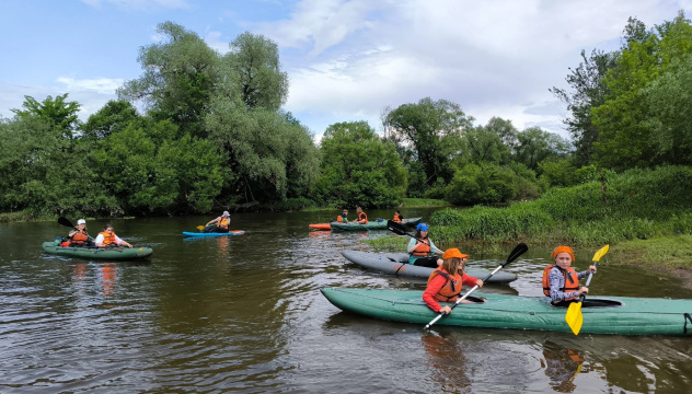 Во время сплава по Истре