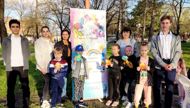 Площадка акции в парке "Комсомольский"