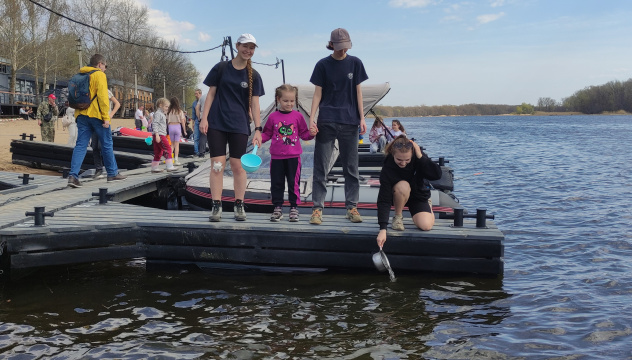 Во время акции "Водорослям – крышка!"