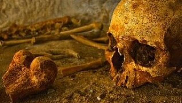 Захоронение римского периода в катакомбах