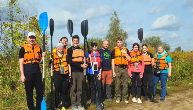 Участники перед сплавом