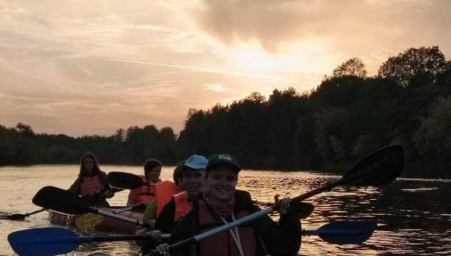 Во время сплава