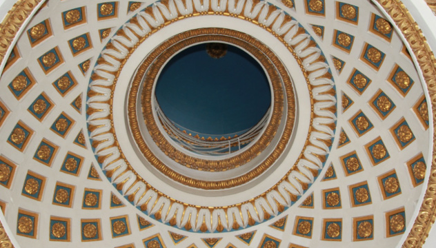 Самый большой купол на Мальте в храме-ротонде Успения Божьей Матери