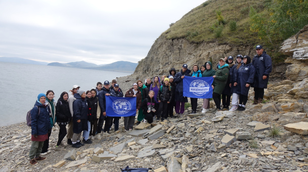 Общее фото участников на палеорифе 