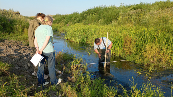 Построение профиля реки