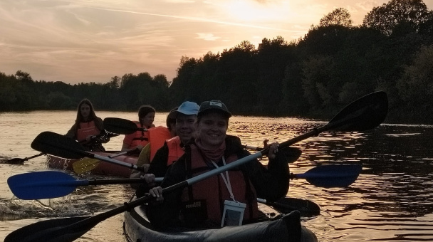 Во время сплава