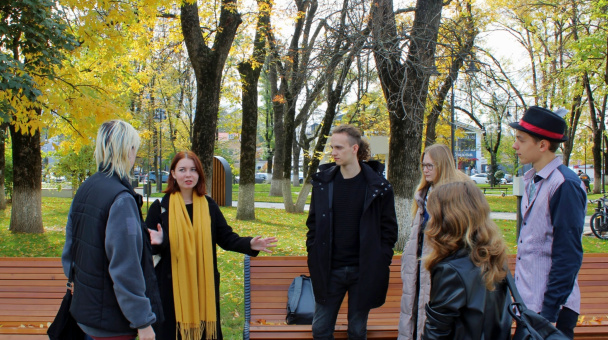 На экскурсии