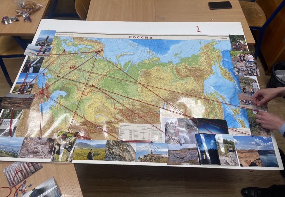 Карта путешествий участников выставки