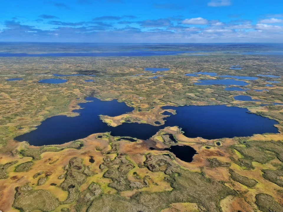  Тундра из иллюминатора вертолета