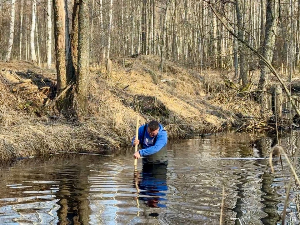 Измерение глубин в реке