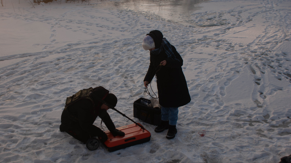 Работа с георадаром